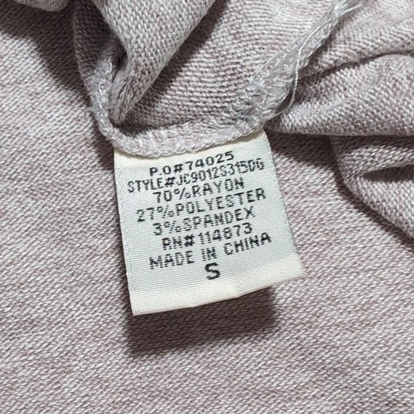 Chance or Fate Knot Front Top Long Sleeve Color Block Lightweight Sweater Small - Picture 5 of 5